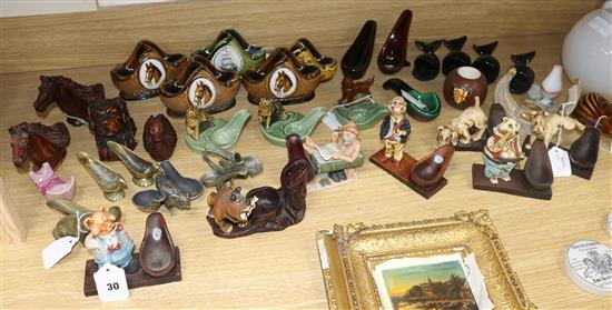 A collection of assorted pipe stands